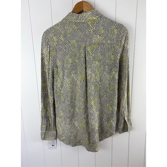 Equipment Femme Essential Silverlin Multi Snakeprint Geo Button-Down Top XS - Picture 10 of 12